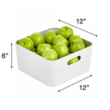 rangement en métal blanc