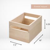 Recycled wooden bin - Jacinthe