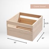 Recycled wooden bin - Jacinthe