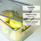 Bac pour frigo avec couvercle - Noëlla