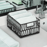 Panier en corde noir