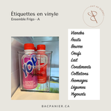 Étiquettes pour Frigo - A