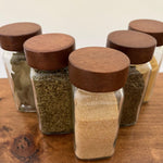glass spice jars