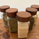 glass spice jars