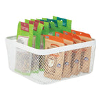 panier metal blanc grillage