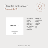 Square labels - Pantry - French only