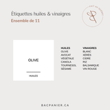 Labels - Oils & Vinegars