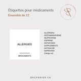 étiquettes medicaments francais