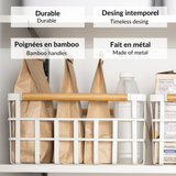 Metal storage basket - Anne