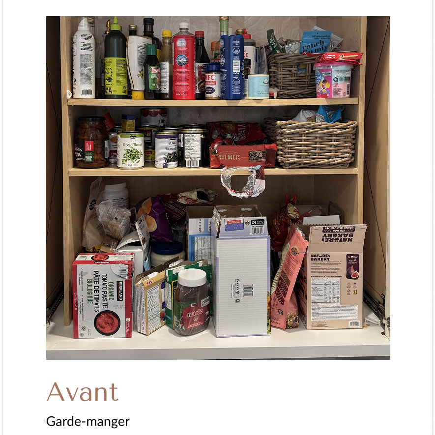 garde manger organisation