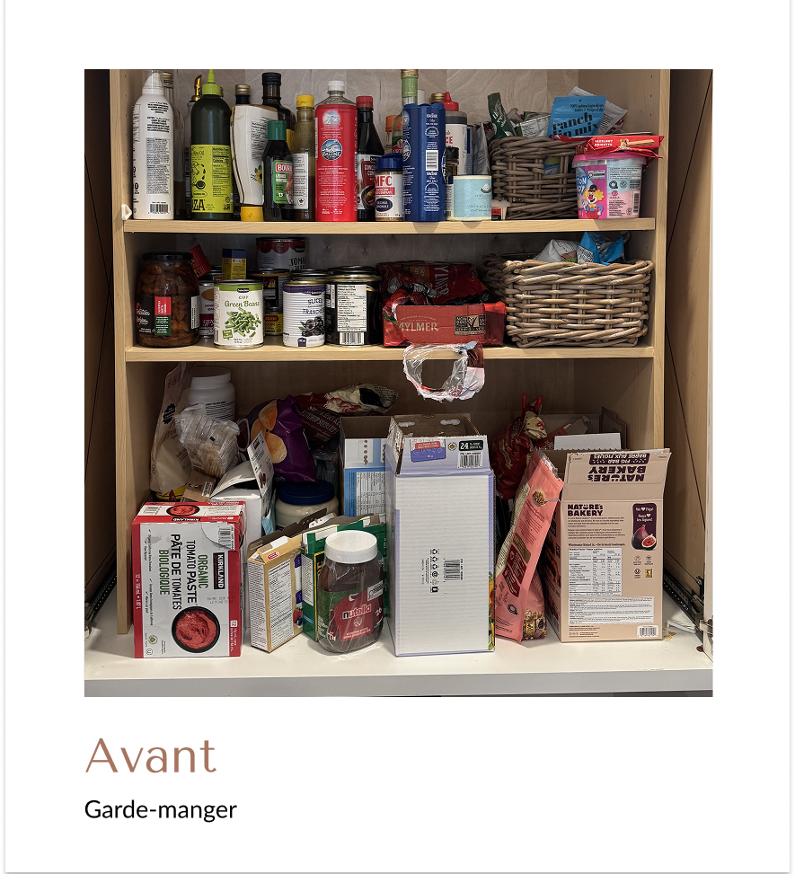 garde manger organisation