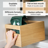 Recycled wooden bin - Jacinthe