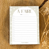 Bloc-notes de liste de choses à faire - Ellie