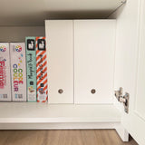 bureau porte-revues blanc