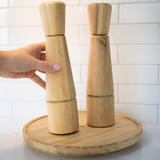 Plateau tournant en bois recyclé - Suzanne