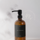Lot de 6 étiquettes noires - Collection Hygiène