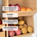 Wooden stacking bin - Joelle
